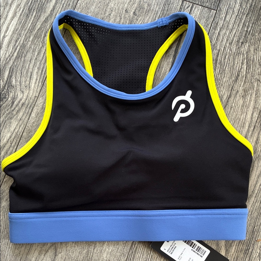 NWT Peloton Colorblock Racerback Sports Bra Sz Small